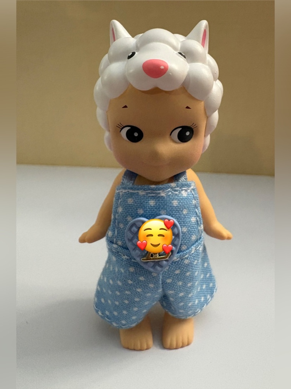 Alpaca Sonny Angel from the Animal Series Version 4! Comes with Denim overalls!